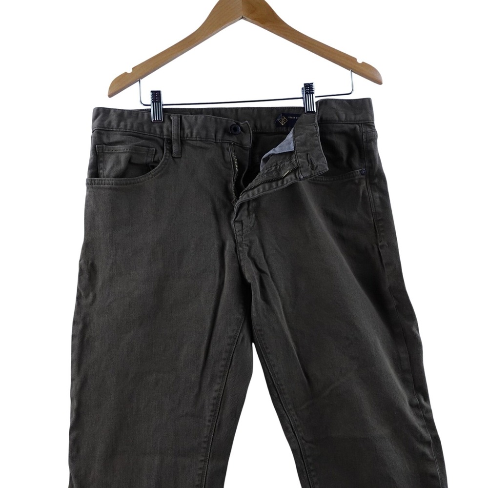Roark Standard‎ Chino Slim Fit Mens Olive Green HWY 133 Denim Jeans Size 34